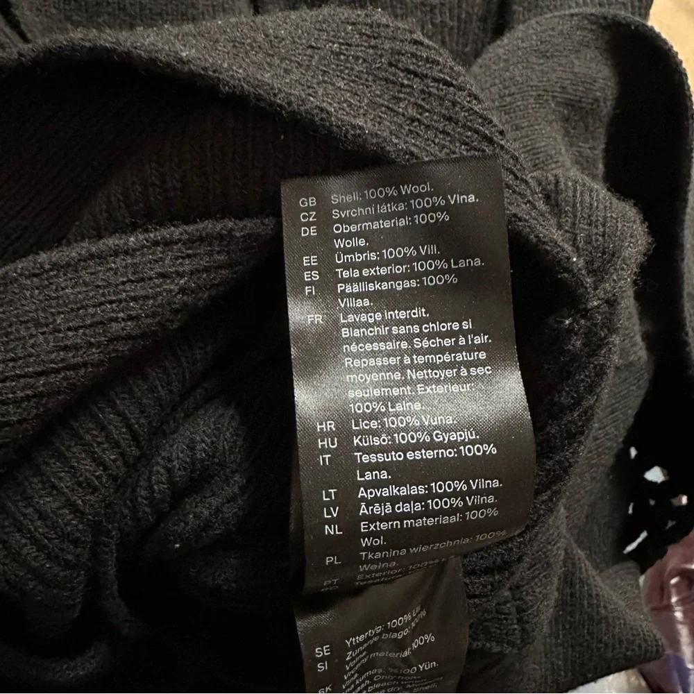 COS Fringed Panelled Wool Midi Dress black tassel knit  designer minimal sweater - Picture 15 of 15